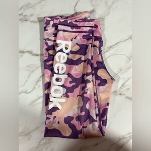 Reebok Kids Camo Leggings - Pink and Purple